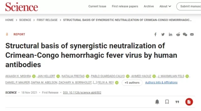 Science致命病毒研究取得重大突破